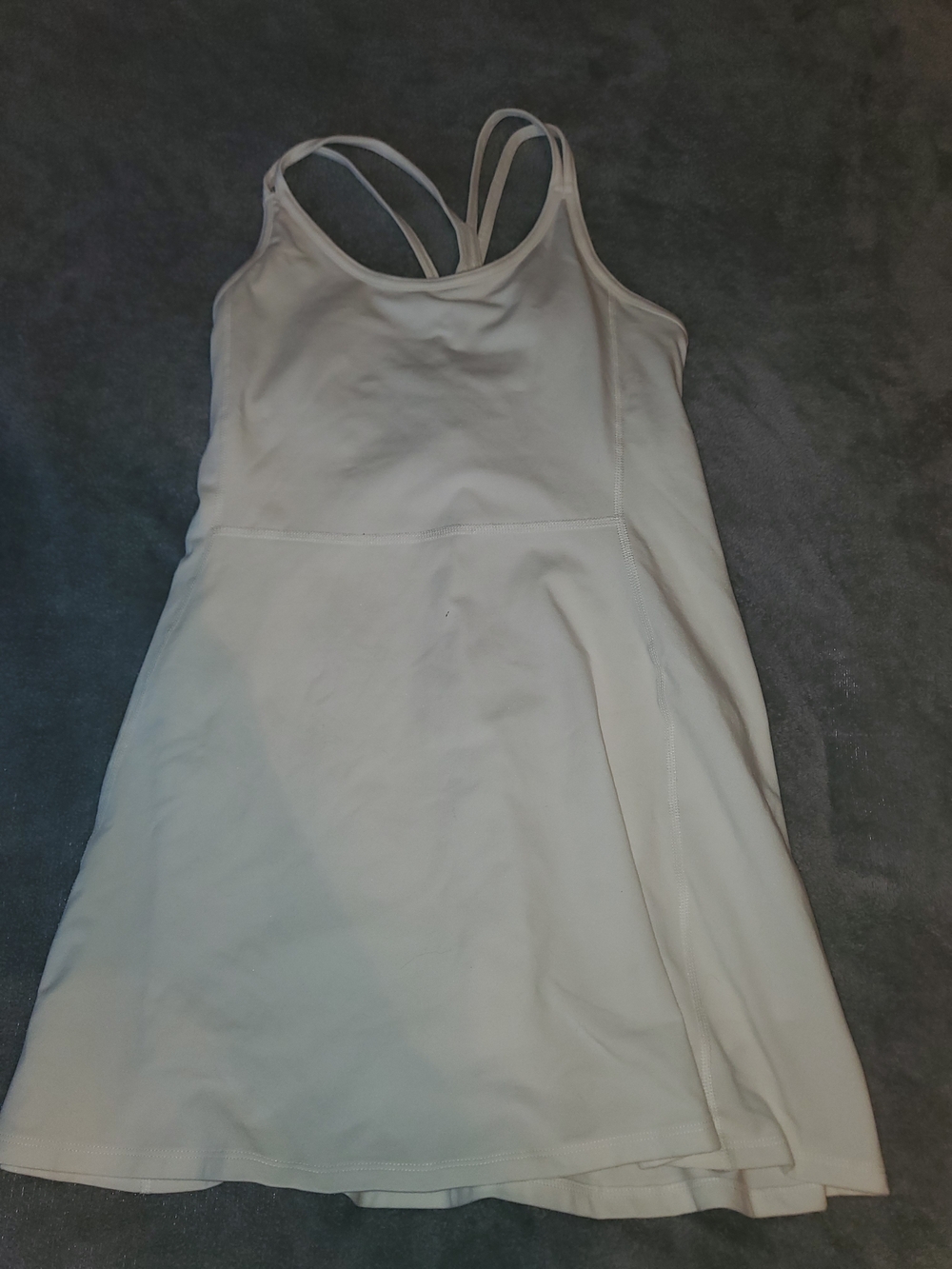 Old Navy Cream Double-Strap Mini Dress